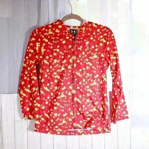 Under Armour UA Storm Kids size M girl's lightweight windbreaker orange/yellow